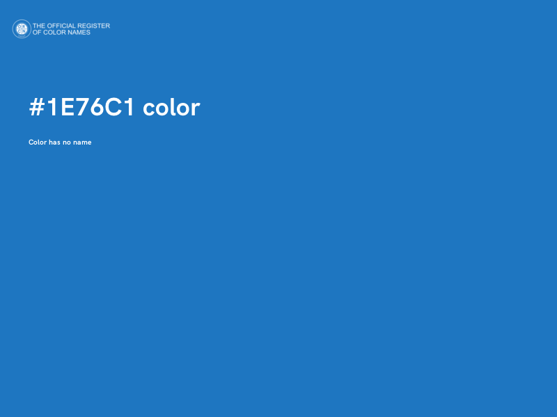 #1E76C1 color image