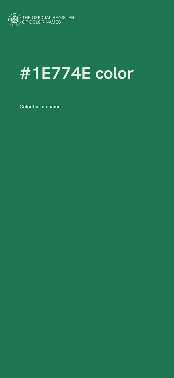 #1E774E color image