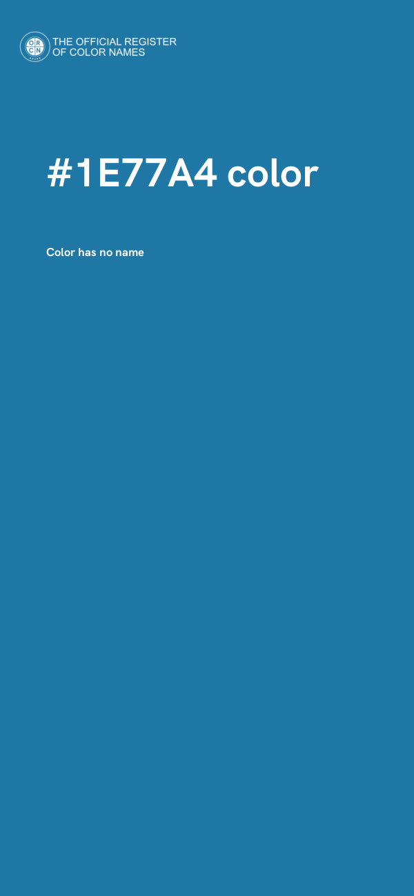 #1E77A4 color image
