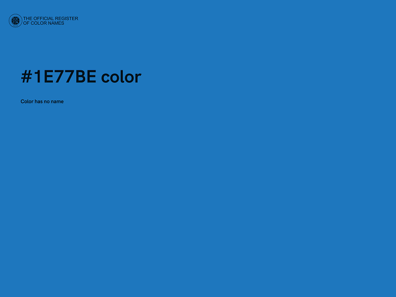 #1E77BE color image