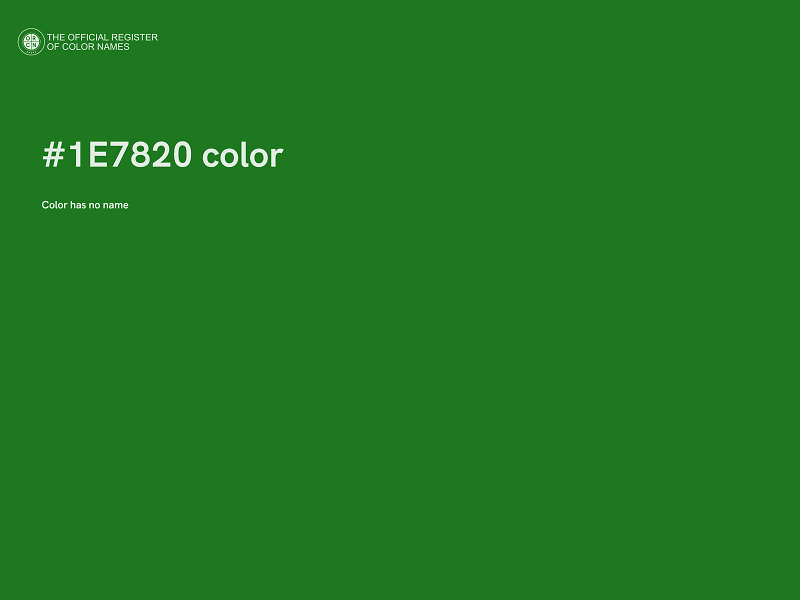 #1E7820 color image