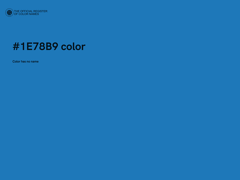 #1E78B9 color image