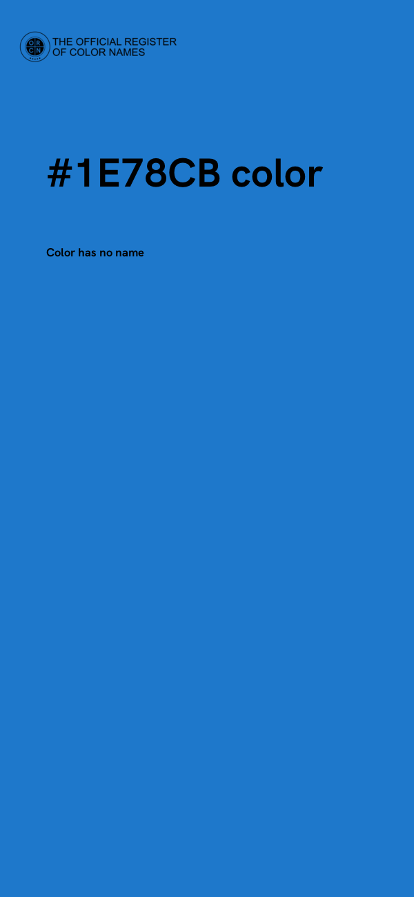 #1E78CB color image