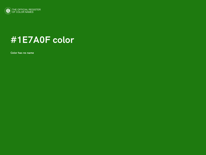 #1E7A0F color image