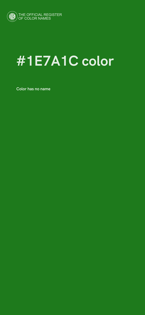#1E7A1C color image