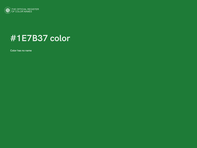 #1E7B37 color image