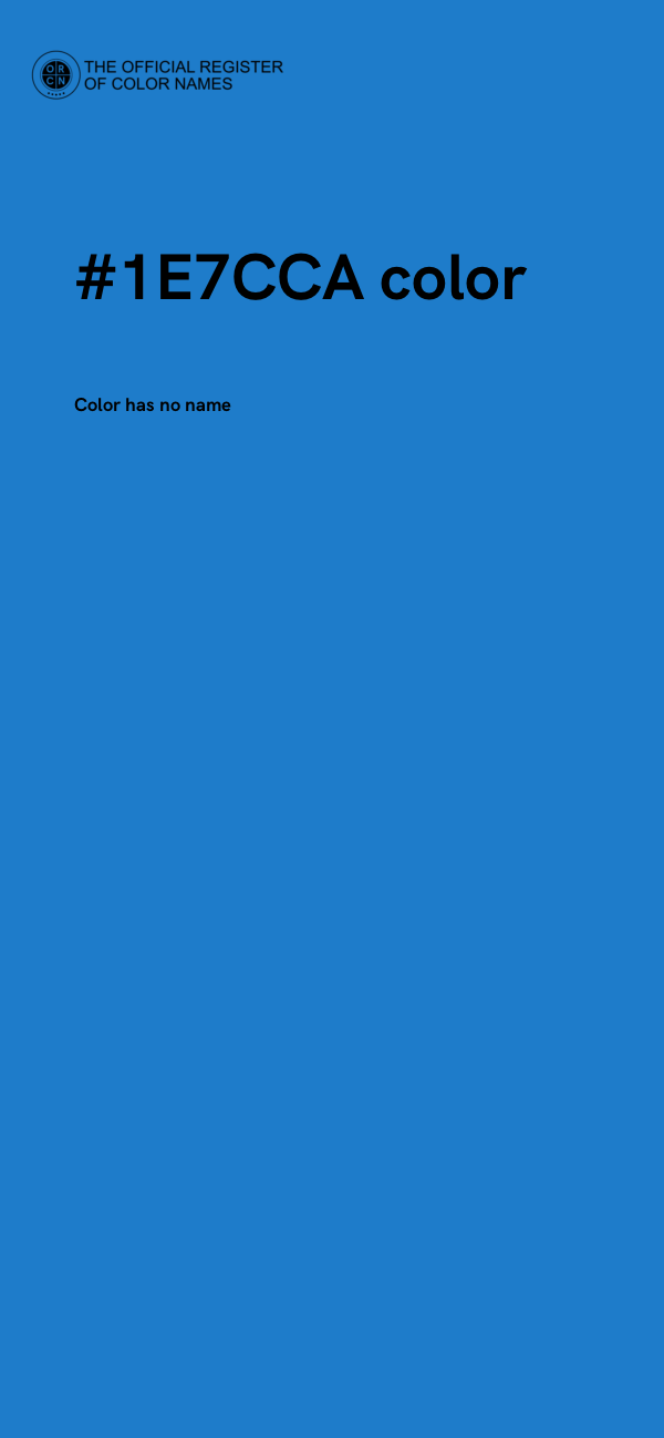 #1E7CCA color image