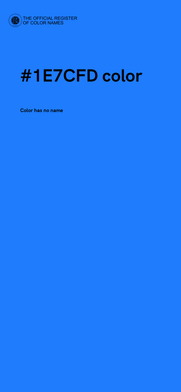 #1E7CFD color image