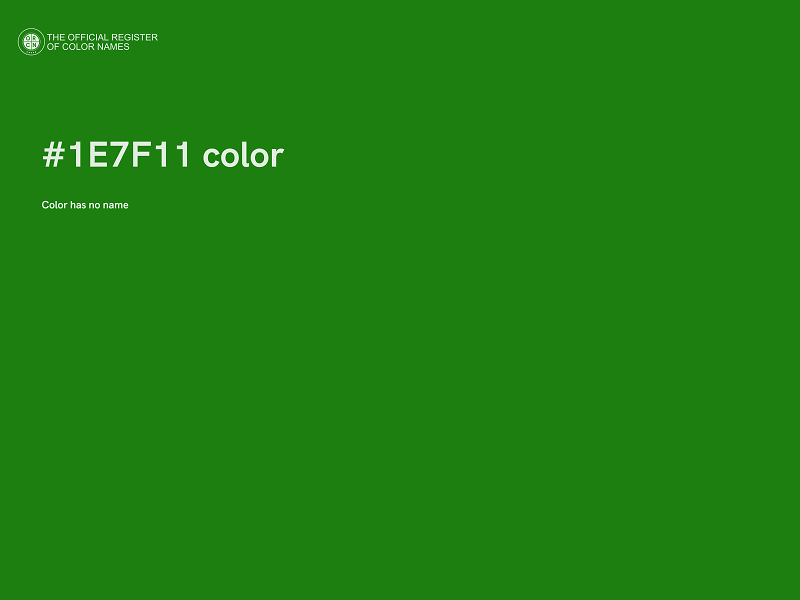 #1E7F11 color image