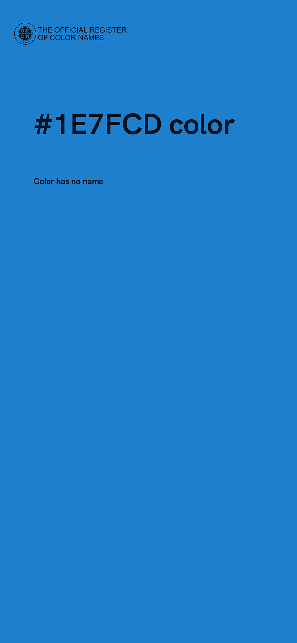 #1E7FCD color image