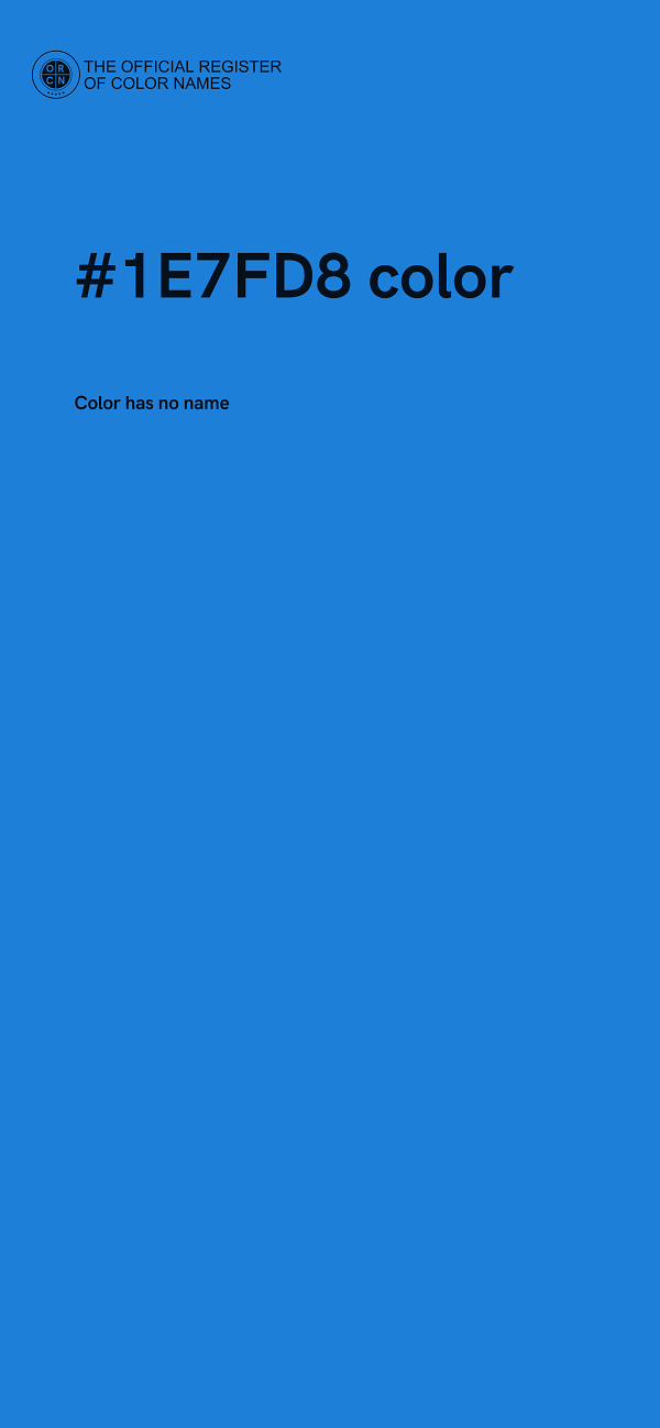 #1E7FD8 color image