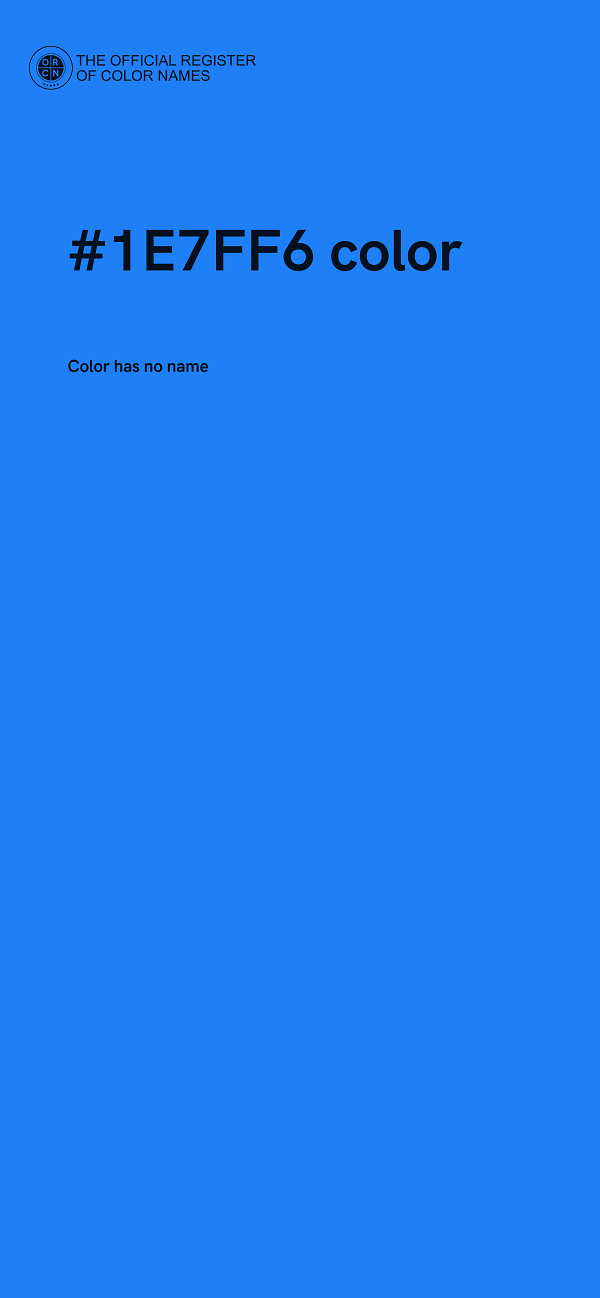 #1E7FF6 color image
