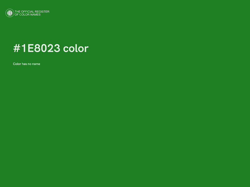 #1E8023 color image