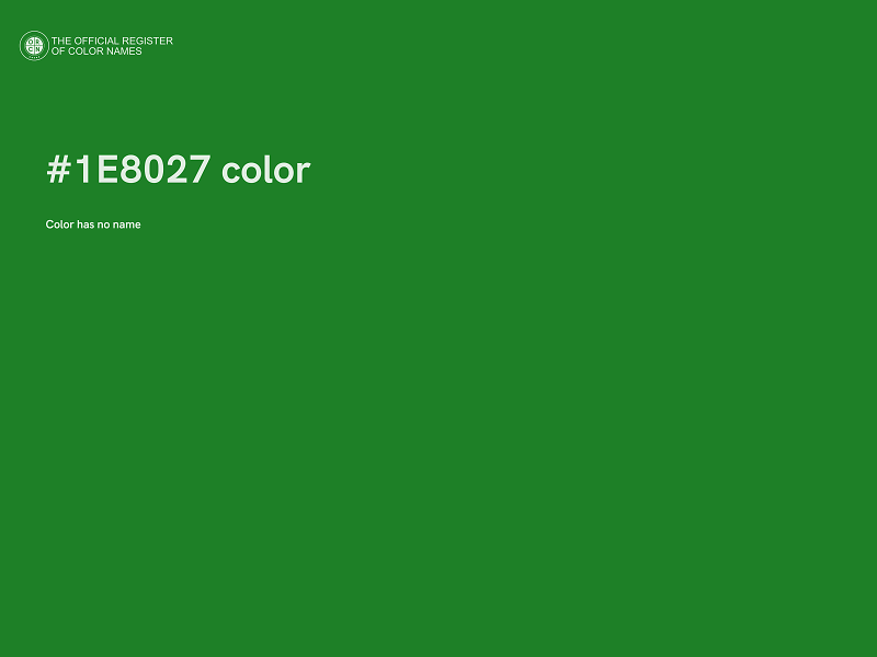 #1E8027 color image