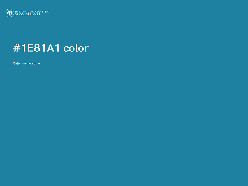 #1E81A1 color image