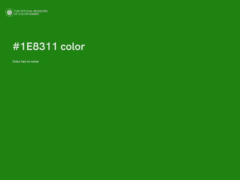 #1E8311 color image