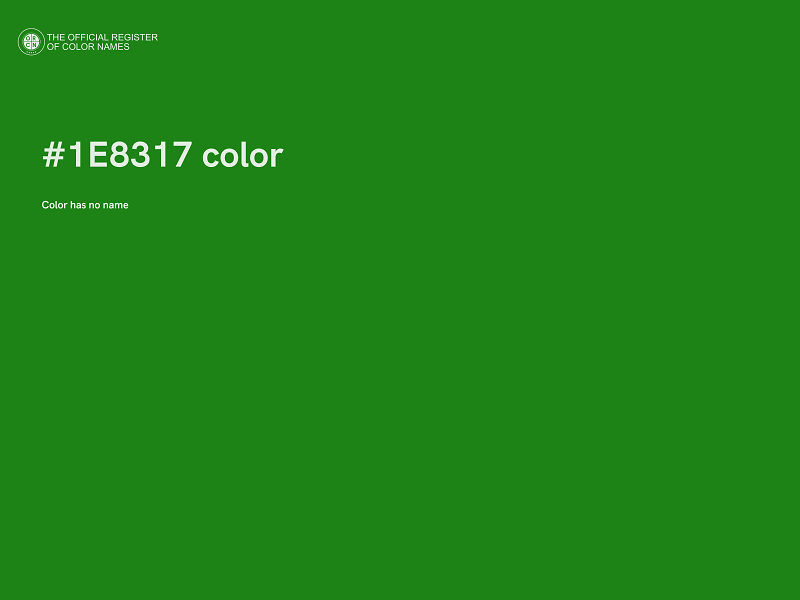 #1E8317 color image