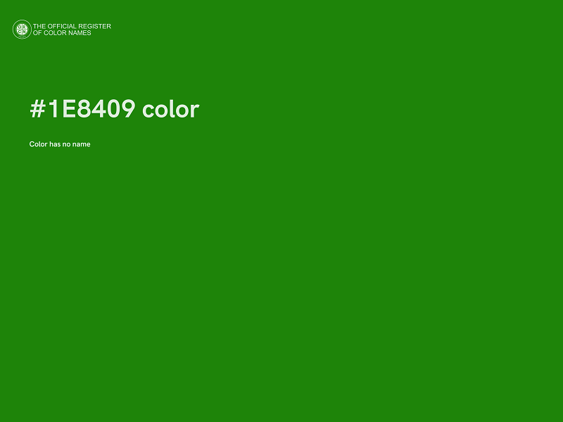 #1E8409 color image