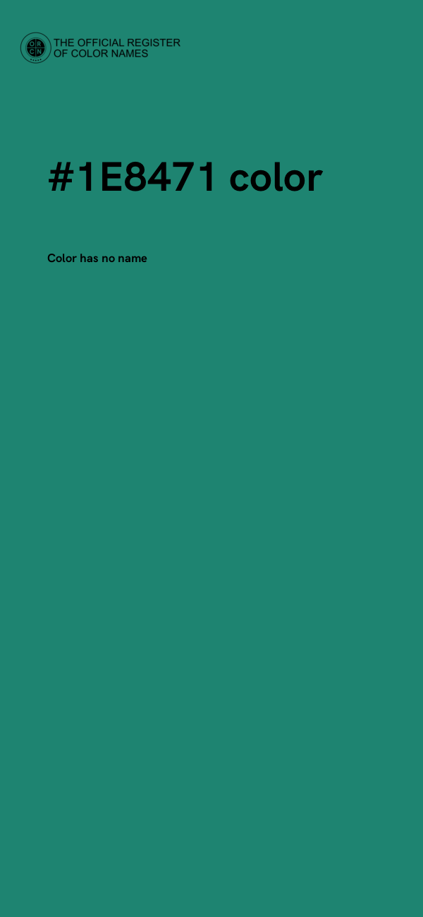 #1E8471 color image