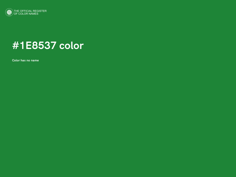 #1E8537 color image