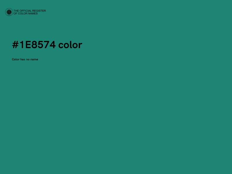 #1E8574 color image
