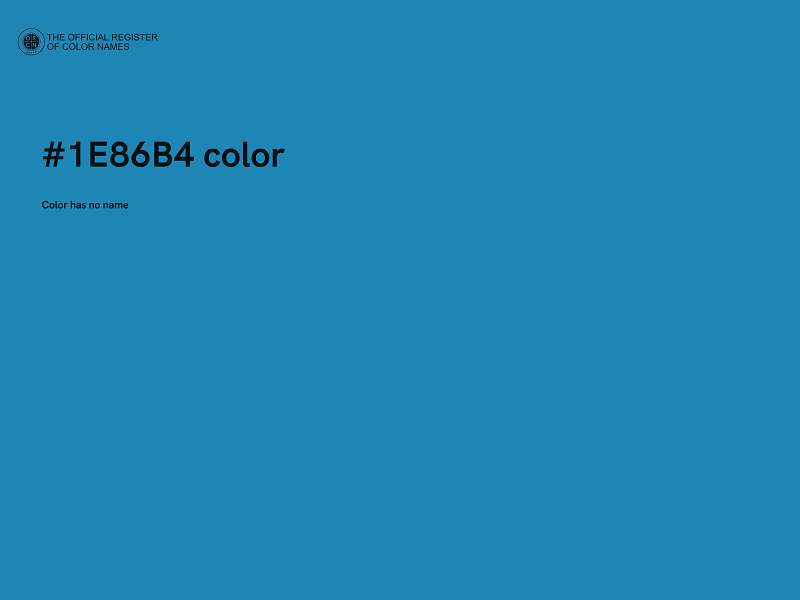 #1E86B4 color image