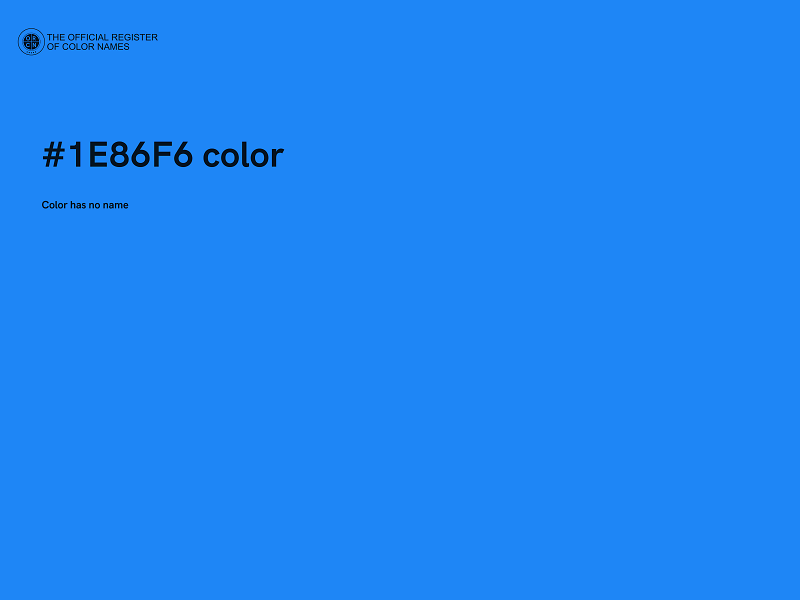 #1E86F6 color image