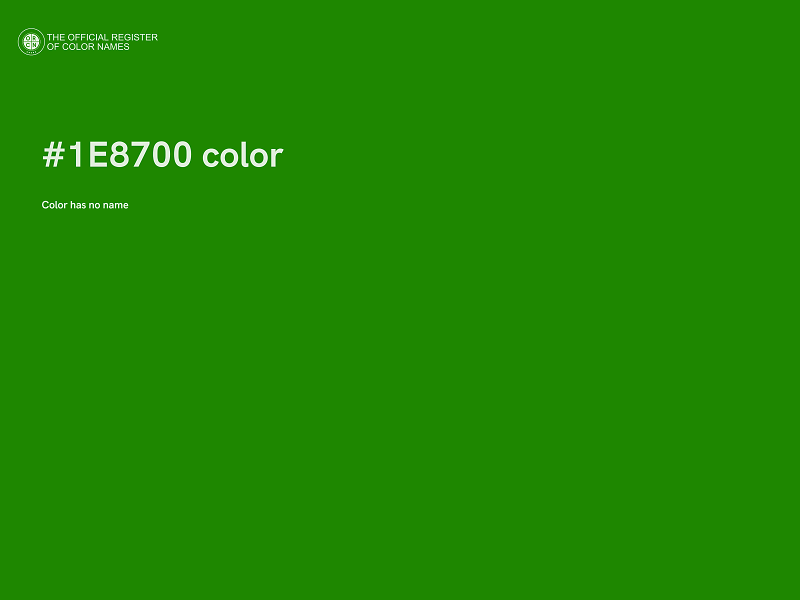 #1E8700 color image