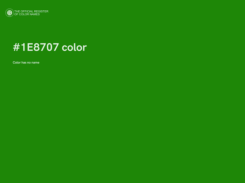 #1E8707 color image