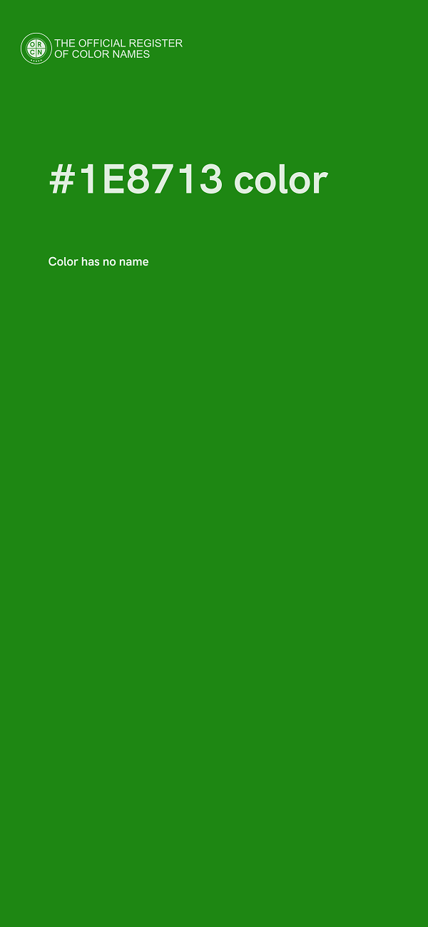 #1E8713 color image