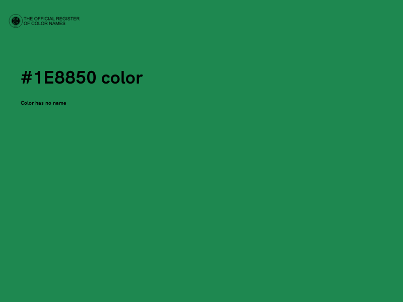 #1E8850 color image