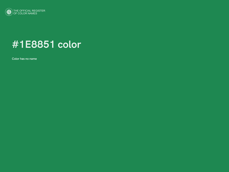 #1E8851 color image