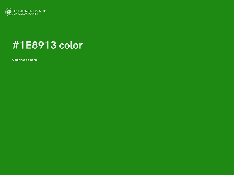 #1E8913 color image