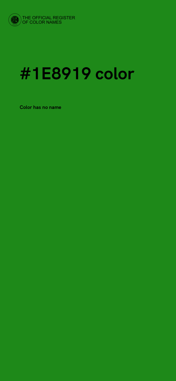 #1E8919 color image