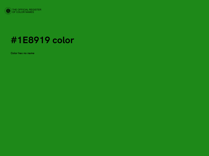 #1E8919 color image