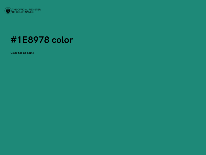 #1E8978 color image