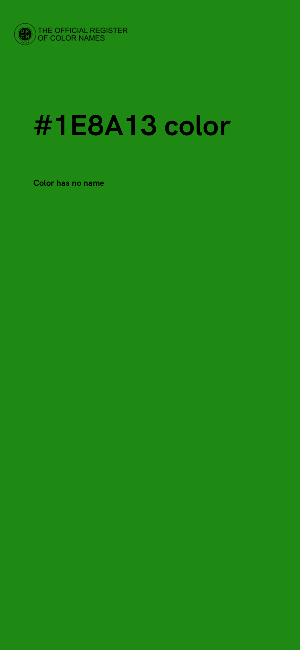 #1E8A13 color image