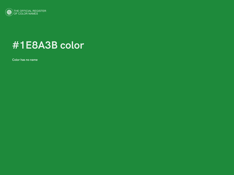 #1E8A3B color image