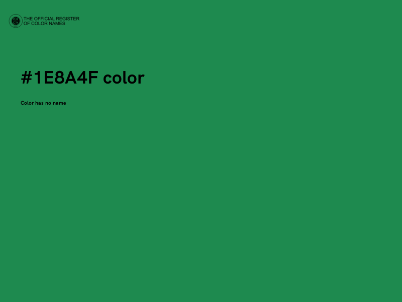 #1E8A4F color image