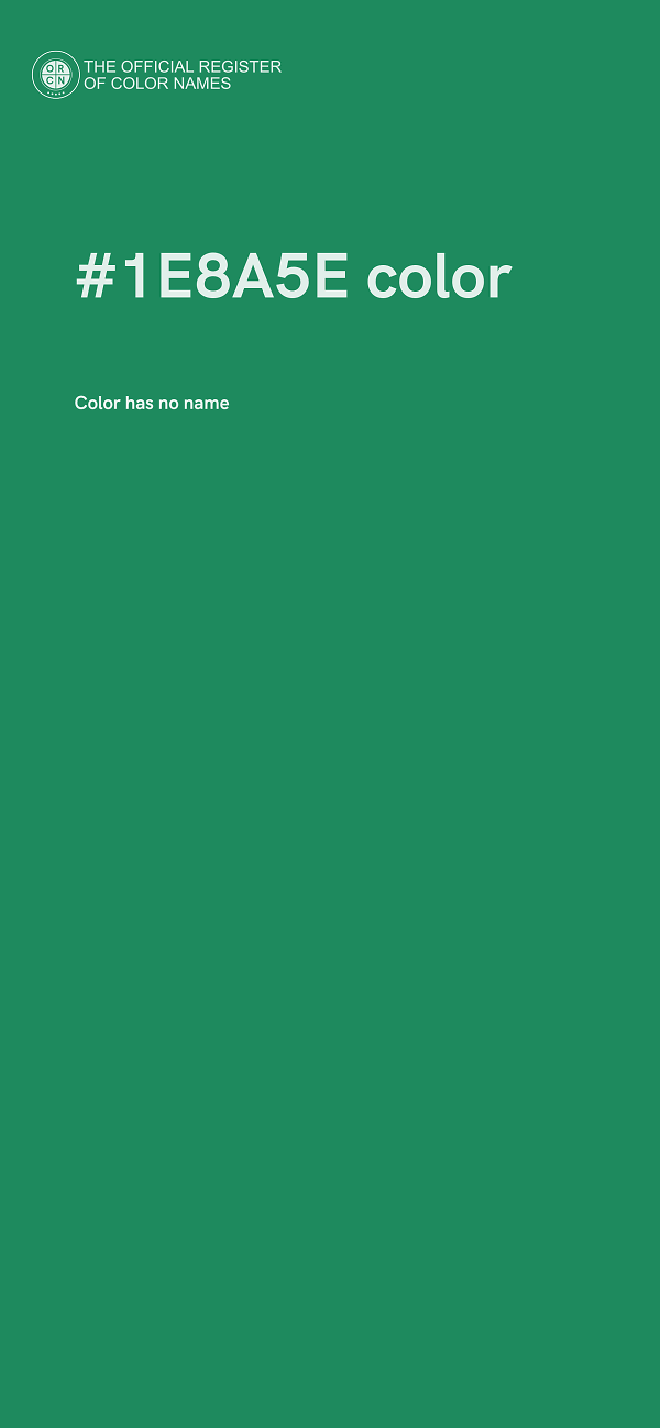 #1E8A5E color image