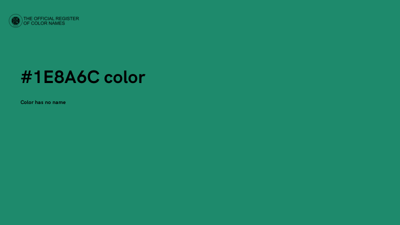 #1E8A6C color image