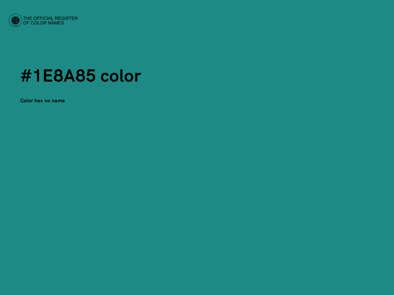 #1E8A85 color image