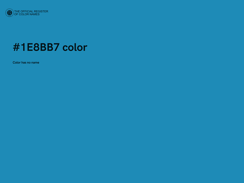 #1E8BB7 color image