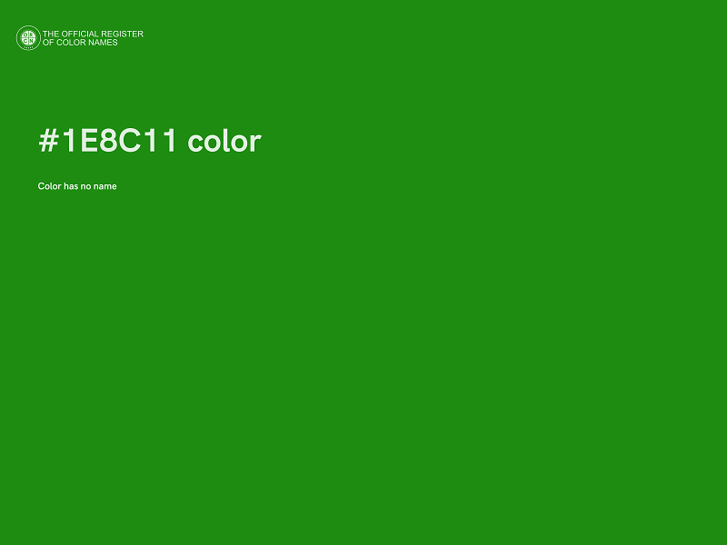 #1E8C11 color image