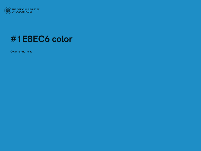 #1E8EC6 color image