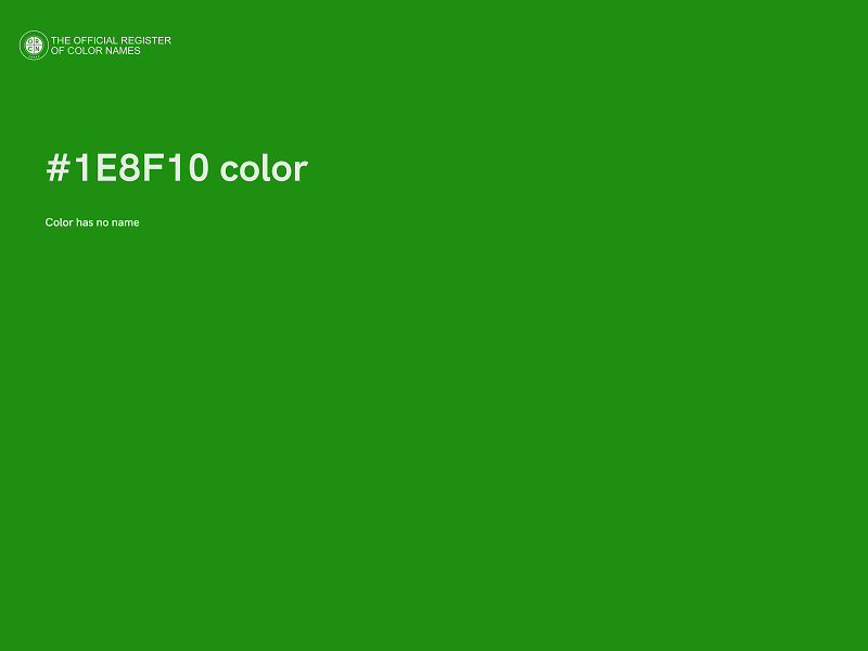 #1E8F10 color image