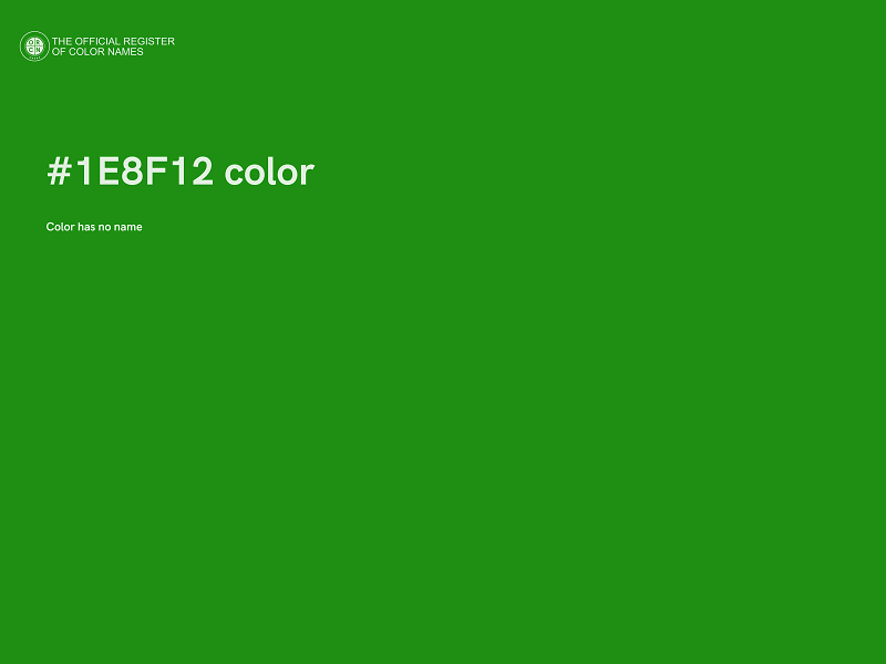 #1E8F12 color image