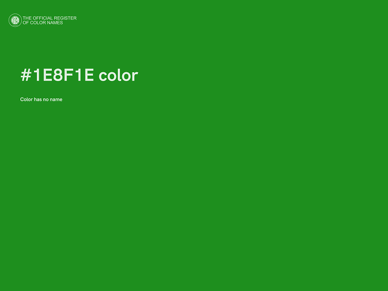 #1E8F1E color image