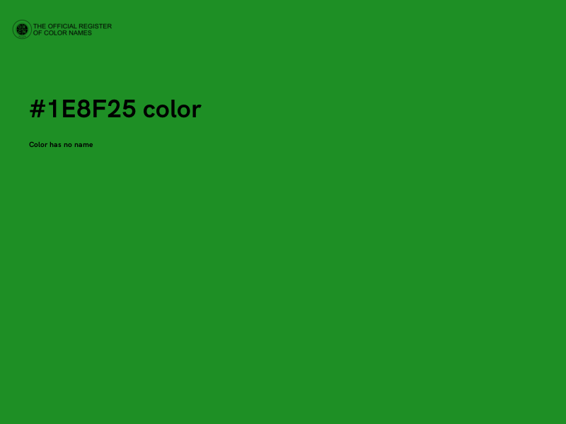 #1E8F25 color image