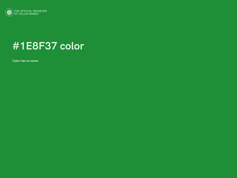 #1E8F37 color image